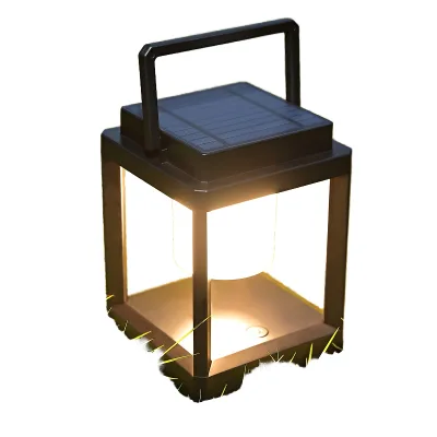 Portable Retro Outdoor LED Camping Lamp with Lithium Battery IP44 Rating Warm White Dimmable 30000 Hours Lifespan Switch Control