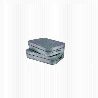 Custom Printed Metal Rectangle Empty Hinged CR Tin Box Pocket-Sized Child Resistant Tins Pre-Roll Cigarette Candy Packaging