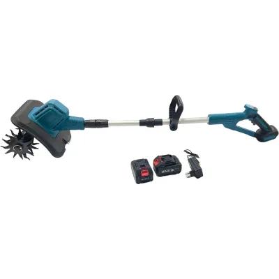 Industrial Grade Wireless Handheld Electric Agricultural Micro-Tillers Cultivators Lithium Battery 1.3AH Metal Made 1 Year