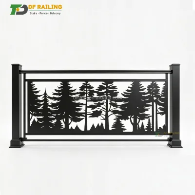 DF Unique Design of Balcony Aluminum Alloy Fence Garden Fence