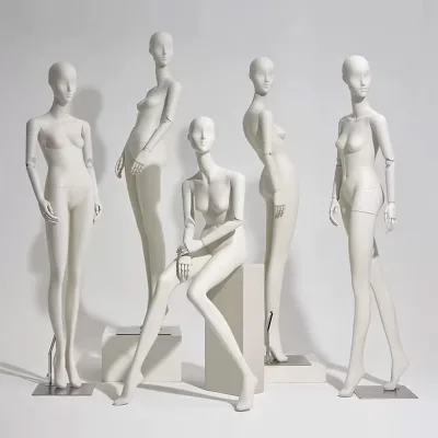 Manufacturer Female Mannequin Abstract Adjustable Mannequin With Movable Plastic Arms Customized Colour and logo