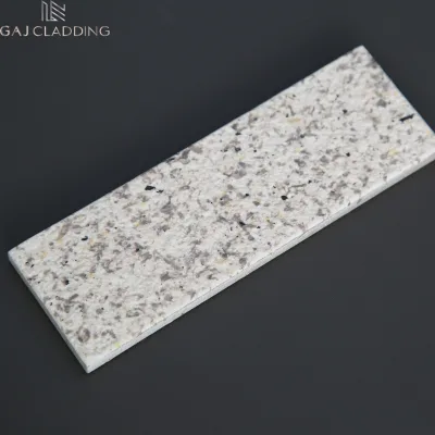 Natural Faux Stone Exterior Wall Cladding Graniteshell Pre-Coated Fiber Cement Weatherboard for Outside