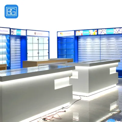 High End Mobile Phone Glass Display Cabinet Modern Mobile Phone Display Shelf Automobile Display Mobile Phone Shop