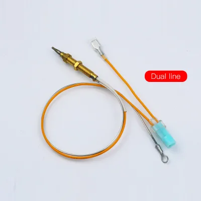 Household Gas Stove Parts Universal Thermocouple 300mm Dual Line