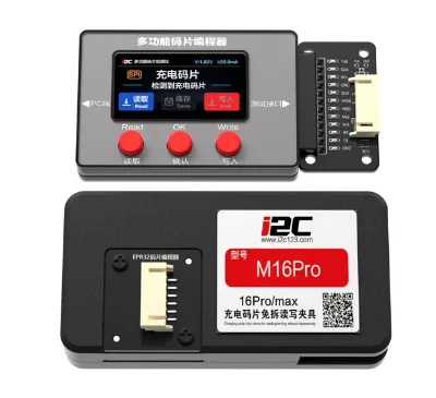 I2C M16Pro Layer-Free U2 Charging Chip Programmer for IPhone16 Pro 16PM Fast Read Write Repair Tool for Charging IC Data Repair