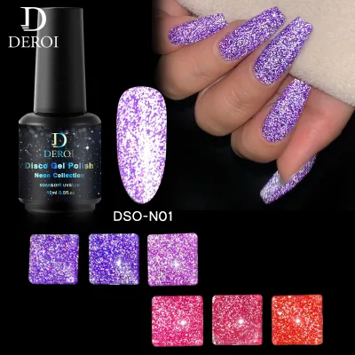 New Arrival Disco Gel Polish Neon Collection Pretty Neon Color Gel Polish Platinum Disco Gel Polish for Nails