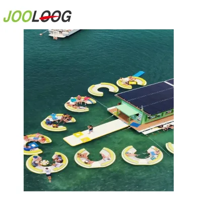 Cheapest Inflatable Floating Dock Stable Inflatable Pontoon Fishing Platform Dock Water Lounger Pool Float Hammock