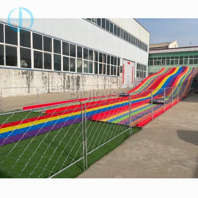 Easy Disassembly Movable Rainbow Slide Outdoor Family Entertainment Dry Ski Slide Equipment