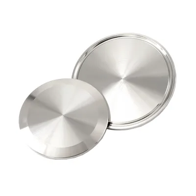 304/316L Stainless Steel Quick-Install Sanitary-Grade Clamp-Type Blind Flange with Surface Treatment for Steam & Chemical Piping