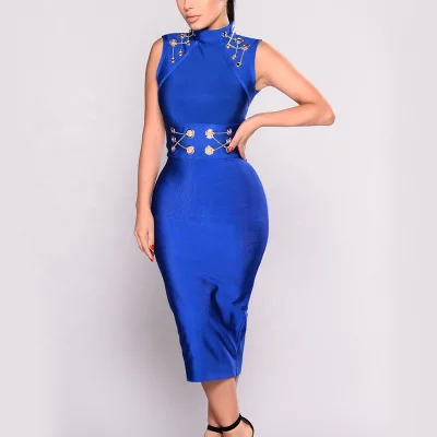 Women up Bandage Dress Party Club Bodycon Midi Dresses Women Party