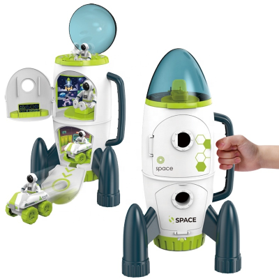 4 in 1 Child Game Educational Plastic Space Station Play Toy Set Space Shuttle Space Rocket Toy