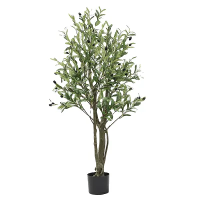 New Arrival Customized Plastic Bonsai Potted Artificial Olive Tree Waterproof Indoor Outdoor Home Garden Decoration