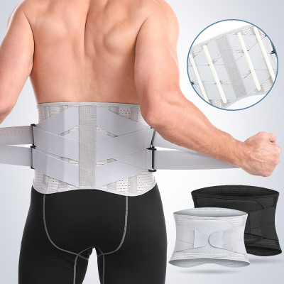 Breathable Weightlifting Waist Lumbar Support Waist Trainer Belt With Double Pull Strap