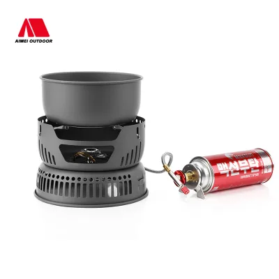 Manufacturers Supply Durable Outdoor Camping Stove Gas Stove Tea Cooking Grill Picnic Cookware Set Pot