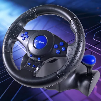 All-in-one Wired Racing Wheel Supports PC for for & More Platforms Ergonomic Design