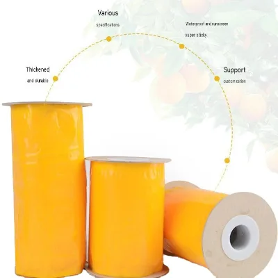 Agricultural Greenhouse Sticky Roller Trap Yellow Blue for Insects Thrips Winged Aphids, Whiteflies and Fungus Gnats
