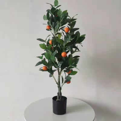 Manufacturer Produces Direct Sales Simulated Orange Tree Ornaments for Decorating Green Plants