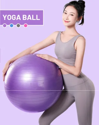 Customizable Size Yoga Exercise Balls 55cm/65cm/75cm/85cm/95cm Eco-Friendly Durable Lightweight PVC ODM/OEM Custom Logo for Gym