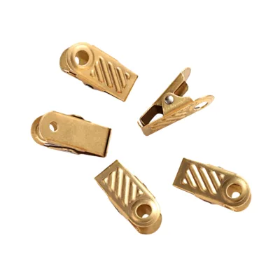Practical Hot Sale Document Multifunctional Metal Name Badge Clips Id Holder Clip Alligator Style Metal Id Clip