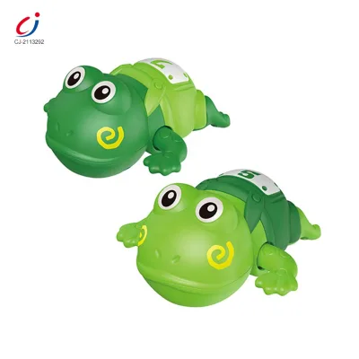 Baby Series Cartoon Frog Swimming Funny Wind up Bath Toys, Happy Summer Bathtime Pals Water Game Bath Toy for Baby