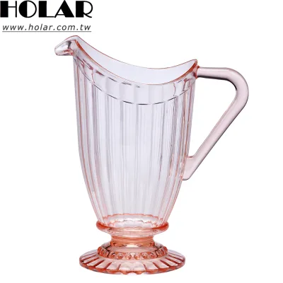 [Holar] Taiwan Made Vintage Juice Water Cocktail Pitcher Antique Pink Jug for Bars and Pools