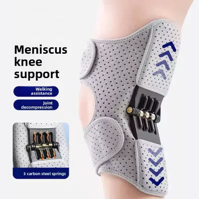 Elderly Meniscus Knee Patella Stair-Climbing Gadget Walking Booster Mountaineering Support Joint Aid Polyester