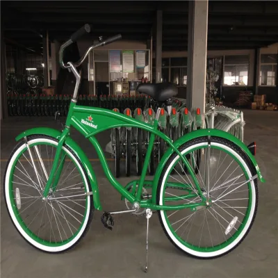 2025 Adult 26 Inch Single Speed Green Promotional Beer Bike Bicycles for Sale