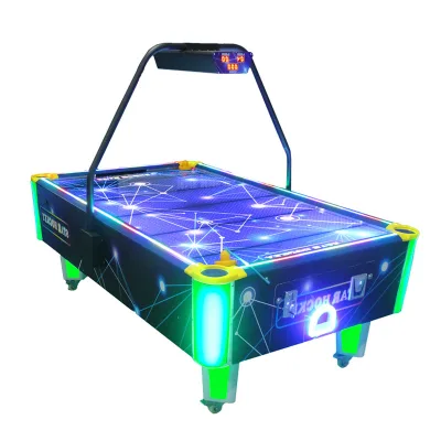 Best Seller New High Quality Flat Surface Strong 2 Player Air Coin Operated Arcade Game Machine Electric Air Hockey with Pusher