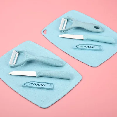 High Quality Home Kitchen Chopping / Cutting Board Set With Knife & Peeler Baby Kitchen Tools