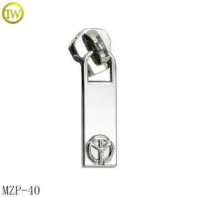 New Arrival Embossed Letter logo Metal Zipper Puller/leather Puller/custom Zip Pull