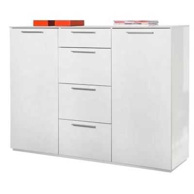 Modern Style Wooden Locker Wooden Storage Organization Home Used Furniture High Gloss Highboard Cabinet Dresser Sideboard