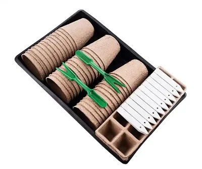 Biodegradable Garden Peat Flower Pot Paper Pulp Planter Kit