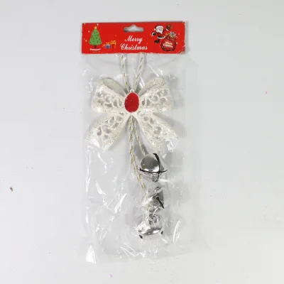 Christmas Bell Ornaments Christmas Tree Hanging Ornament Metal Indoor Outdoor Gold Bells Xmas Bell Decorations With Rope