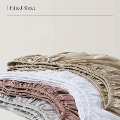Luxury 100% Lyocell Bed Sheets Soft Cooling Hotel Fitted Sheets for Home Hotel