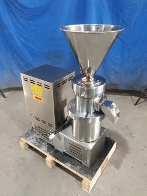 High Shear Force Loq Noise Tomato Peanut Almond Pistachio Colloid Mill Grinder for Food Production Line