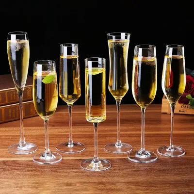 High Quality Long Stem Champagne Glass Wine Glass for Wedding Hotel Banquet Party Hotel