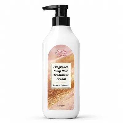Lian Bloom 400ml Fragrance Silky Hair Treatment Cream Romantic Fragrance Repair Dry Frizzy Hair Smoothing Nourishing Hair Care