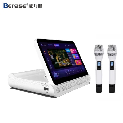 Berase Hifi Professional 6 in 1 Touch Screen Karaoke Machine High-Fi KTV Party Songs Player for Singing Sessions