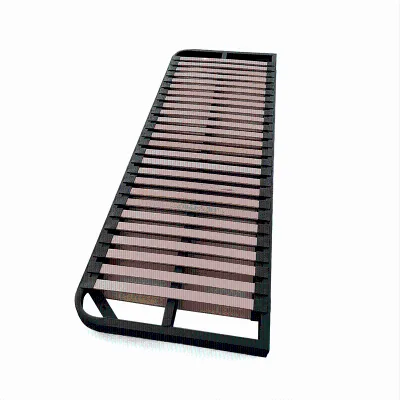 Factory Supply Fold Away Queen Bed Flexible Slat Bed Frame Folding Bed Metal