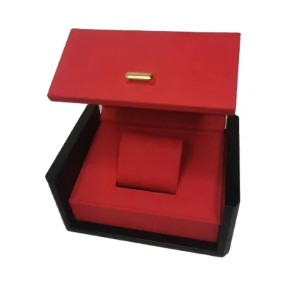 Leather Watch Winder Box Manufacturing Custom Logo Screen Printed Luxury Watch Display Box