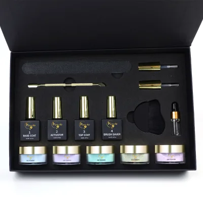 Moderate Liquidity Dipping Powder Easy to Apply on the Nail Tips Dipping Systems Wholesale Price DIP Powder Starter Kit