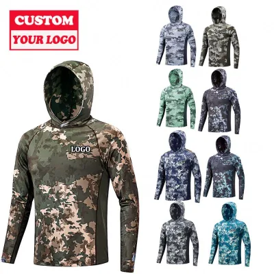 Rash Guard Sun Protection Sublimation Outdoor Custom Fishing Clothing Breathable Wholesale Fishing Shirts