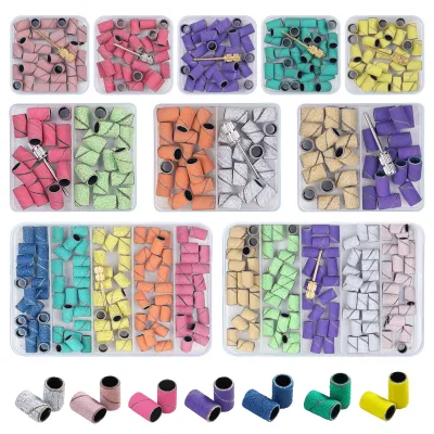 Durable Coarse Fine #80 #150 #240 Ring Nail Sanding Bands Professional Tool Nail Sanding Bands