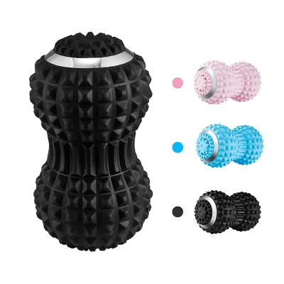 Hot Selling Physio Roll Peanut Ball Electric Sports Back Leg Foot Roller Peanut Double lacrosse Massage Ball