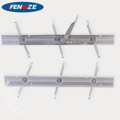 Customized 40mm 6 Inch Aluminium Louvre Frame Traditional Design Style Horizontal Installation Included Diverse Colors Available
