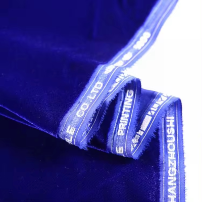 Custom Color Blue Curtain Korean Polyester Luxuriously Soft Micro Fabric Velvet 5000 9000 for Home Textiile