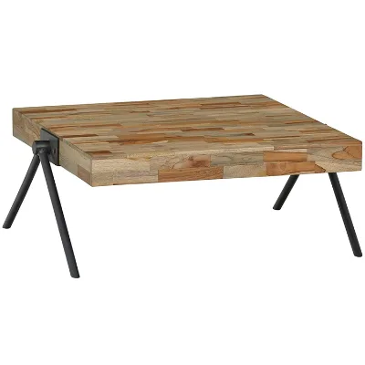 Brand Hendrix Rustic Wooden Table 28 w Natural Tables Furniture Wooden Coffee