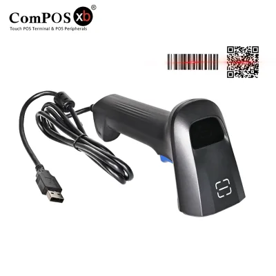 Fast Barcode Scanner Wireless & USB Wired Barcode Reader Handy Portable 1D 2D Scanner Enabled Food Beverage Industry