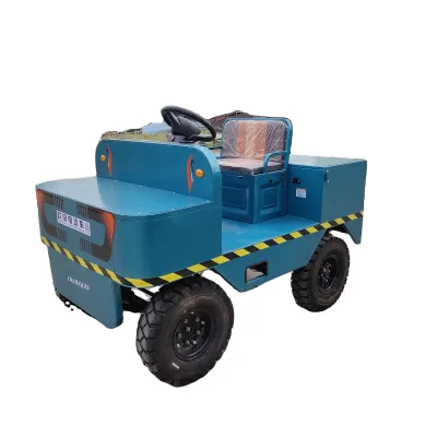 Heavy Duty Four-Wheel Electric Cargo Tricycle Trolley 2-5 Ton Loading Capacity Industrial Steel Frame 5000W Motor Construction