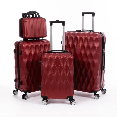 Custom 3-Piece Lightweight Portable 4-Wheel Hard Shell Carry-On Trolley Luggage Set